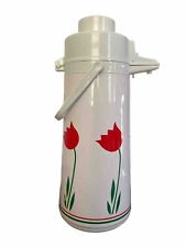 Vintage Phoenix AirPot Tulip Floral Pump Vacuum Dispenser 16” Hot Cold Beverage for sale  Shipping to South Africa