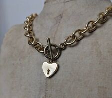 Gold tone heart for sale  CAMBERLEY