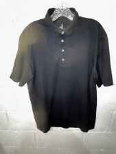 Camisa polo masculina Johnnie O preta manga curta golfe stretch preparação desempenho C1 comprar usado  Enviando para Brazil