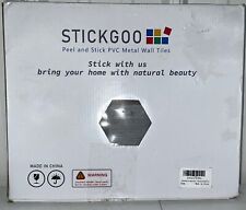Stickgoo Peel And Stick Backsplash PVC azulejos de parede de metal 5 folhas comprar usado  Enviando para Brazil