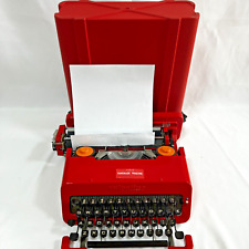 Máquina de escribir Olivetti Valentine cubo rojo vintage de Japón con estuche España, usado segunda mano  Embacar hacia Argentina