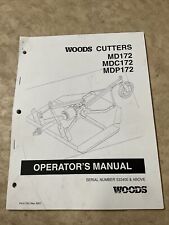 Operadores de cortador Woods MD172, MDC172, MDP172, manual do proprietário, usado comprar usado  Enviando para Brazil