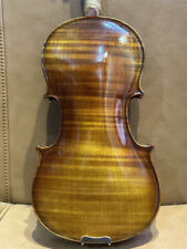 Lindo violino retrô chama feito à mão 4/4 peça única traseira com bom som vídeo, usado comprar usado  Enviando para Brazil