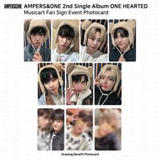 Cartão fotográfico AMPERS&ONE 2º álbum single arte musical de um coração placa de fã evento comprar usado  Enviando para Brazil
