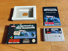 Nigel Mansell's World Championship SNES Super Nintendo + OVP & Anleitung CIB Pal comprar usado  Enviando para Brazil