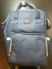 Land Diaper Bag Nappy Maternity Backpack Blue euc for sale  Shipping to South Africa
