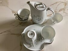 Noritake Coffee/tea Set With Cups and Snack Plate for sale  Shipping to South Africa
