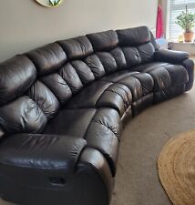 Dfs brown leather for sale  HAYWARDS HEATH