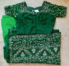 Emerald green sari for sale  Charlottesville