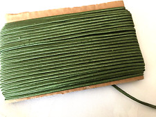 40mts of 3mm vintage Russian Braid in moss green for sale  Shipping to South Africa