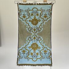 Vintage Retro Floral Bath/Hand Towel Camping Caravan Retro 24” x 44” Blue, used for sale  Shipping to South Africa
