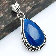 Simulated Sapphire Gemstone Ethnic Handmade Pendant Jewelry 2" AP-31239 for sale  Shipping to South Africa