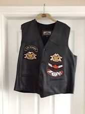 leather motorcycling waistcoat for sale  SCARBOROUGH