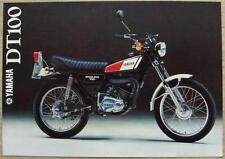 Folleto de especificaciones de ventas de motocicleta Yamaha DT100 1978 #LIT-3MC-0107152-78E segunda mano  Embacar hacia Argentina