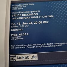 Bruce dickinson ticket gebraucht kaufen  Berlin