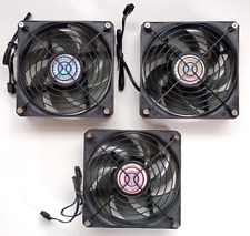 Usado, Ventilador 3X 4 pinos refrigerador sem LED fluxo de foice mestre 120 DF1202512RFMN 120mmx25mm comprar usado  Enviando para Brazil