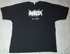 CAMISETA DERKETA 2XL LOGOTIPO BANDA DEATH DOOM METAL IRON CITY DUPLA FACE PITTSBURGH, usado comprar usado  Enviando para Brazil