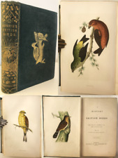 1868 Morris HISTORY OF BRITISH BIRDS Vol.2 Ornithology 60 Hand Colour Plates for sale  UK