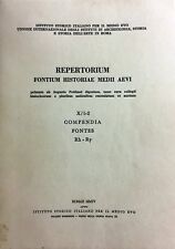 Repertorium fontium historiae usato  Napoli