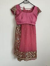 Pink sari beaded for sale  UK