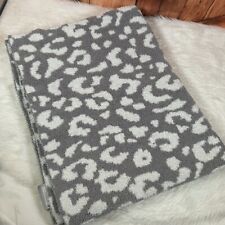 Cobertor decorativo para cupcakes e cashmere com estampa de leopardo cinza creme 40 X 32 comprar usado  Enviando para Brazil
