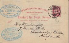 1897 norvegia cartolina usato  Milano