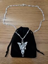 Lord of the Rings Silver ARWEN EVENSTAR Necklace Pendant Hobbit LoTR + Gift Bag for sale  Shipping to South Africa