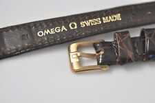 Oryginalna bransoletka OMEGA 11mm brązowa z klamrą nowa stare łożysko NOS (w53) na sprzedaż  PL