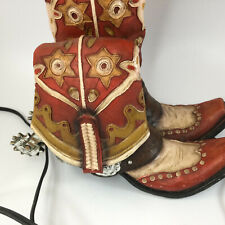 Abajur de mesa Red Western Cowboy Boots sem sombra comprar usado  Enviando para Brazil
