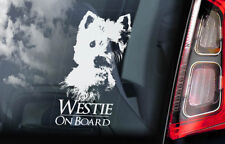 Westie car sticker for sale  Shipping to Ireland