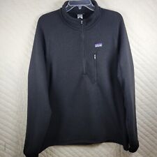 Chaqueta Patagonia Adulto XL Negra 1/4 Cremallera Polar Manga Larga Simulado Cuello Bolsillos Usada en Excelente Condición segunda mano  Embacar hacia Argentina