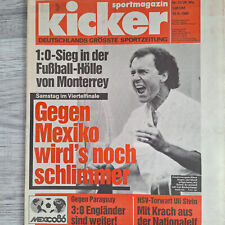 Kicker sportmagazin 1986 gebraucht kaufen  Burghaun