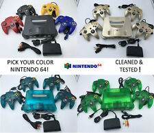 ¡Elige el color de la consola Nintendo 64 + ¡hasta 4 mandos + cables!  N64 LIMPIO! segunda mano  Embacar hacia Argentina