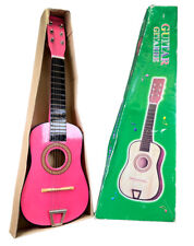 Mini guitarra acústica 23” madeira iniciante brinquedo rosa guitarra crianças presente instrumento comprar usado  Enviando para Brazil
