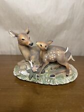 1979 Vintage Homco Obra-prima Porcelana Mãe Corça e Bebê Veado Fawn Estatueta comprar usado  Enviando para Brazil