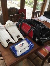 Newbury Uzi Cricket Pads With Slazenger Cricket Bag & Kookaburra Leg Guards for sale  Shipping to South Africa