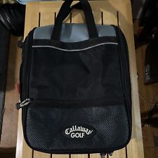 Callaway Golf Vented Full Zip Shoe Bag Travel Case Black, used for sale  Shipping to South Africa