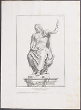 Rossi -Estátua nua - Giove Tonante. Gravura FOLIO 135-1704 Raccolta de Statue comprar usado  Enviando para Brazil