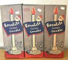 Juego de 3 velas eléctricas vintage Christmas Royalite en cajas originales segunda mano  Embacar hacia Argentina