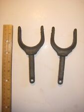 Used, Vintage Pair Galvanized Metal Paddle Oar Lock Holders Row Boat Dinghy 6" Marked for sale  Odessa