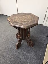 octagonal carved table for sale  ALFRETON