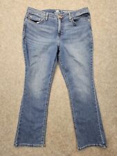 Jeans Lee Riders feminino azul pequeno tamanho 16P cintura média elástico reto, usado comprar usado  Enviando para Brazil