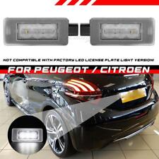 2 LED luz de matrícula branca para Peugeot 208 2008 308 508 SW 3008 5008 comprar usado  Enviando para Brazil