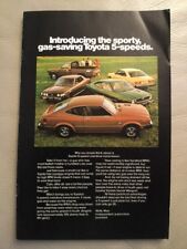 Toyota car brochure for sale  COLCHESTER