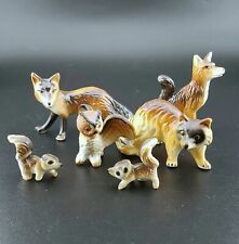 Lote de 6 guaxinins esquilo raposa coruja vintage floresta deserto porcelana óssea, usado comprar usado  Enviando para Brazil