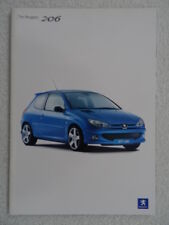 Peugeot 206 brochure for sale  BOURNEMOUTH