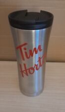 Tim Hortons Coffee Stainless Steel Travel Mug Tumbler Flask Beaker Flip Lid, used for sale  Shipping to South Africa