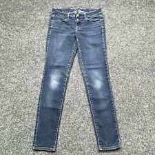 Jeans jeans American Eagle feminino tamanho 2 costura interna curta 27" cintura 7,5" adolescente comprar usado  Enviando para Brazil