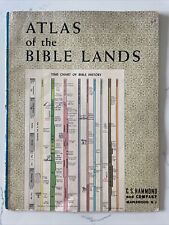 Atlas ziem biblijnych (1959, wielkoformatowa oprawa miękka, C.S. Hammond & Co.) na sprzedaż  Wysyłka do Poland