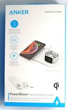 Used, Anker PowerWave+ Qi Wireless Charging Pad for iPhone 15/14/13/12/11+Apple Watch for sale  Shipping to South Africa